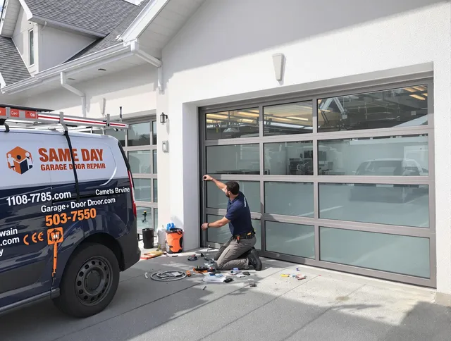 Same-day garage door repair service by Jurupa Valley Garage Door Repair in Jurupa Valley