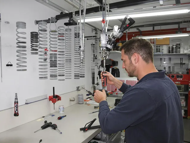 Jurupa Valley Garage Door Repair safety certified technician performing precision spring replacement in Jurupa Valley